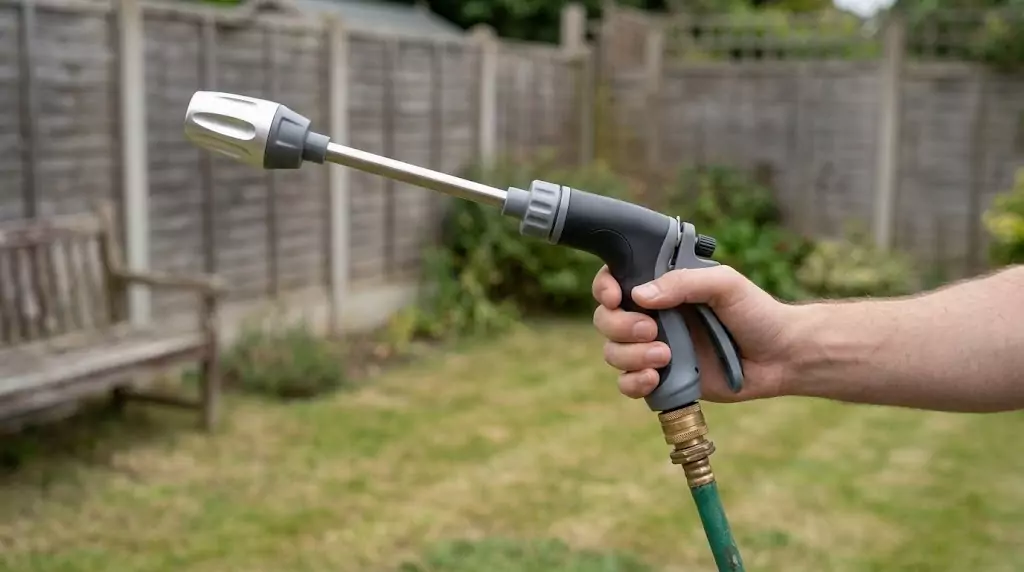 Power Blast high-pressure brass hose nozzle